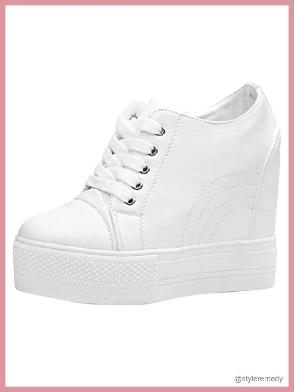 Women's Wedge Sneakers with Hidden Heel Platform Walking Shoes
